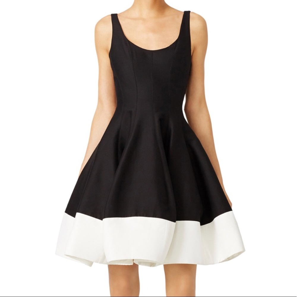Halston Heritage Faille tulip dress